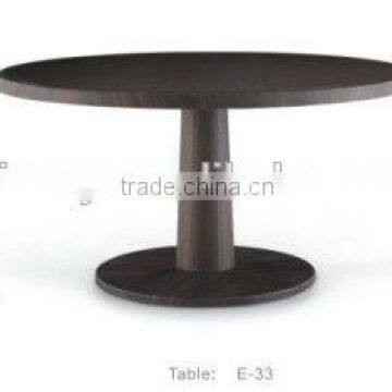 Solid wood round dining table (E-33)