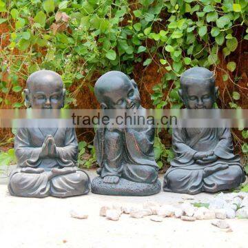 Polyresin monk statue hot new products for 2015