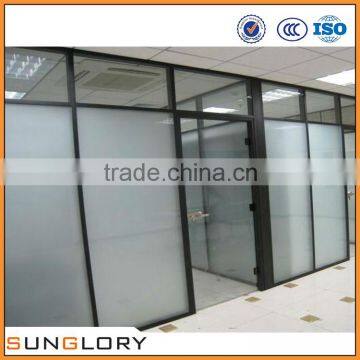 Tempered Clear Glass Office Partition with iso bv ce