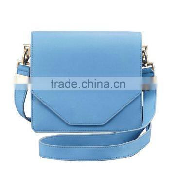 2015 fashion light blue mini handbag, lady small leather handbag / clutch bag CL9-105