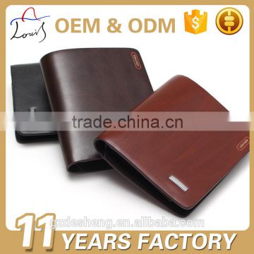 Cheap ODM casual pu leather wallet for men