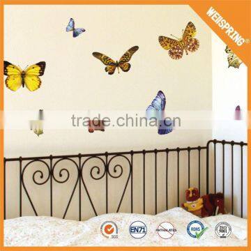 Famous high quality beautiful 3d butterfly wall sticker