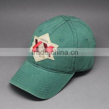 CUSTOM MADE HEAVY WASHED PROMOTIONAL EMBROIDERY BASEBALL CAP