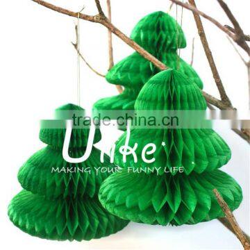 green honeycomb mini christmas tree