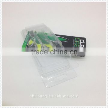 Plastic blister PET PVC clamshell packing with inner paper card