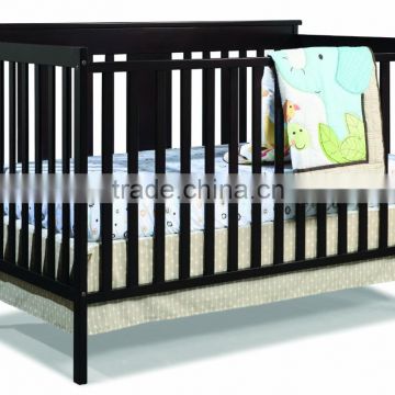 2015 eco-friendly solid bamboo portable baby crib baby cot Mission Ridge Fixed Side Convertible Crib