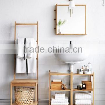 new design bamboo chair with towel rack Easy to assemble bamboo chair wholesale