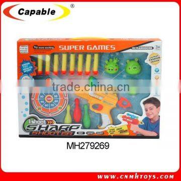 Kids toys gun soft bullet gun set for sale