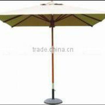 Outdoor Square Patio Wooden Umbrella