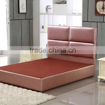 2016 Modern Soft Leather Bed High Headboard Design DH216B photo-4