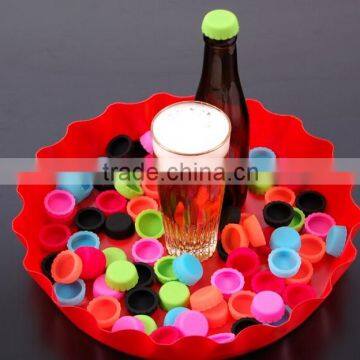 colorful customized logo plastic beer bottle crown cap, used beer bottle caps