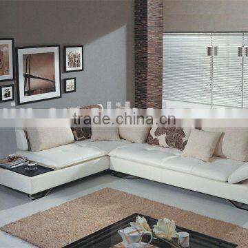 modern white corner leather sofa