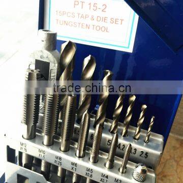 15 Pieces New Fashion Tap and Drill Handing Tools Set Mechanical Engineering Tool Kit photo-6