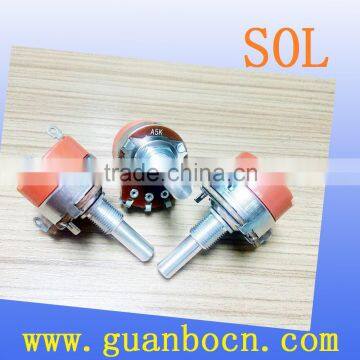 SOL--24mm switch potentiometer 20k potentiometer rotary alpha Potentiometer b500k 9n1 potentiometer