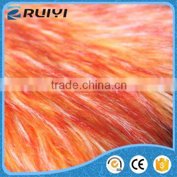 high quality long pile animal faux fur/artificial faux fur fabric