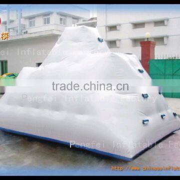 competitive price floating inflatable water iceberg, pvc inflatable water toy