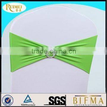 SH1003-6wholesale ruffled spandex chair cover with organza sash