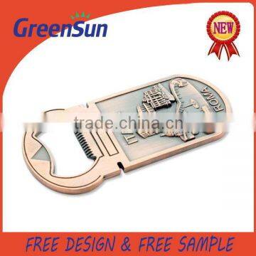 China Manufacturer Professional Design metal pvc fridge magnet bottle opener