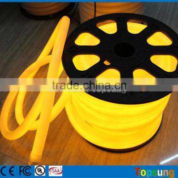 25m roll Low voltage yellow round green led rope lights for signs