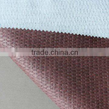 PU 0.6mm TC Backing Embossed Leather for India Market photo-3