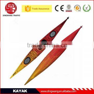 DINGWANG New Rotational Plastic Ocaen Kayak With Pedals Inside photo-3