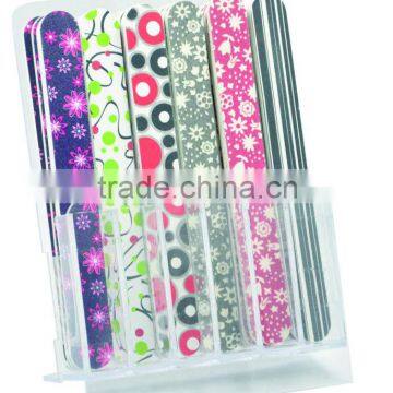 customized nail file with printing, colorful nail file