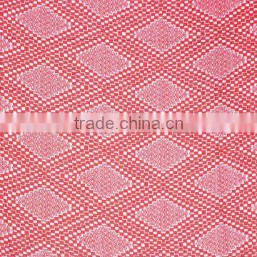 Plaid Red Color Infinity 100% Polyester Scarf photo-2