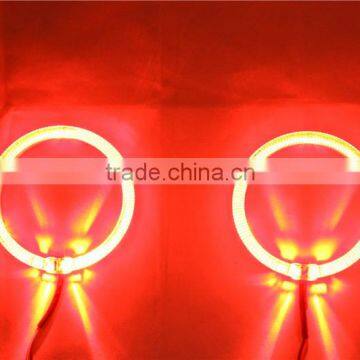 Red Color Waterproof 80mm Led Angel Eyes Head Lamp Xenon Bulb CE-certificate Headlight for Car Led Halo Rings Kit photo-4