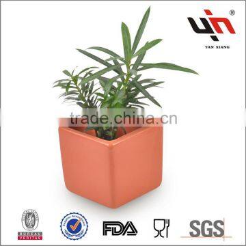 Orange Ceramic Flower Pots