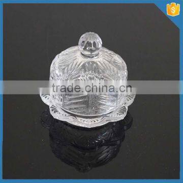 LXHY-CE0821High Quality Small Novelty Butter Dish With Clear Crystal Cover photo-5