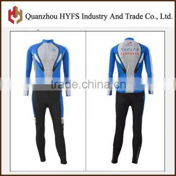 Anti-wrinkle Eco-Friendly Biking Jersey Keep Body Cool Blue Best-selling