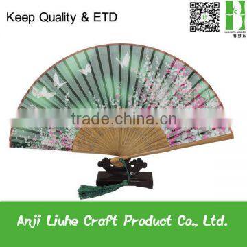 Japanese style high quality silk hand fan