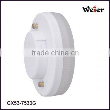 gx53 led cabinet lamp 5050 30smd pc with glass cover