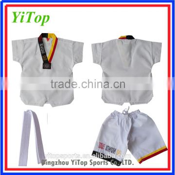 hotsale summer kids short sleeve taekwondo uniforms