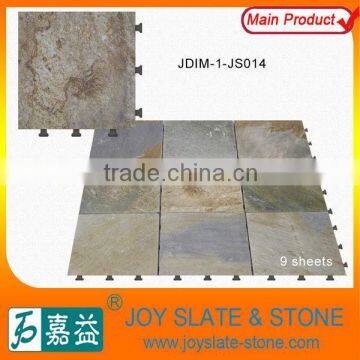 hot sale DIY interlocking outdoor stone tiles