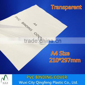 0.1mm 0.125mm 0.14mm 0.15mm Transparent A4 PVC Book Binding Cover Glossy Type Plastic Clear PVC Sheet