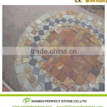 Rustic Yellow Slate Tile Paving Tiles