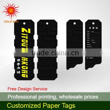 chains paper garment hang tag