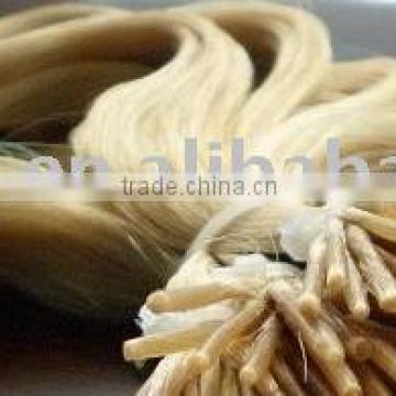 pre-bonded human hair extension/nail hair extension/nail-tip human hair /stick hair/keratin human hair extension/hair products