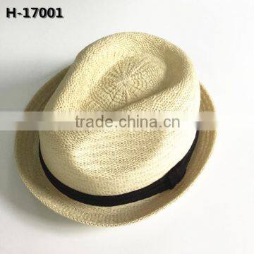 Straw plaited hat