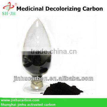 Activated carbon as medicine material