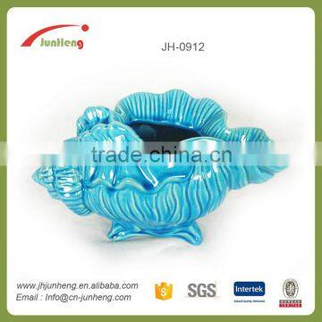 conch ceramic wall pot, artificial flower wall planter for vase