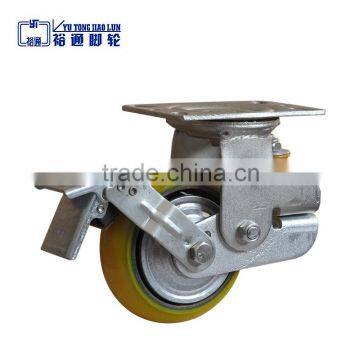 Chinese Factory Supply Spring Shock Absorption Caster Wheel for Energy Mineral Equipment photo-6