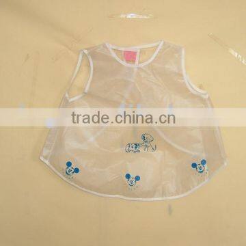 PEVA disposable transparent baby bib