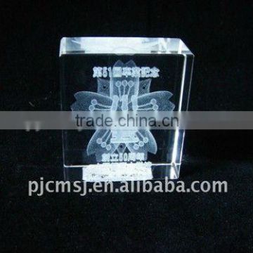 Top Seller Crystal Laser Engraved Cube For Festival commemorate