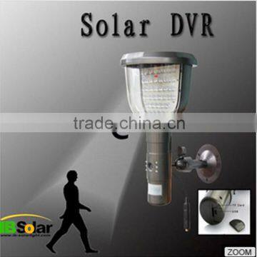 Hot Selling Good Price Solar Panel Wall LED Lamp DVR Security Camera PIR Motion Detection Video Record Lamp Spy Camera