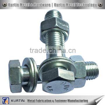 heavy duty astm a307 hex bolt for bridge construction