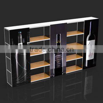 Modern Bar furniture lighted bar counter top with display wine cabinet
