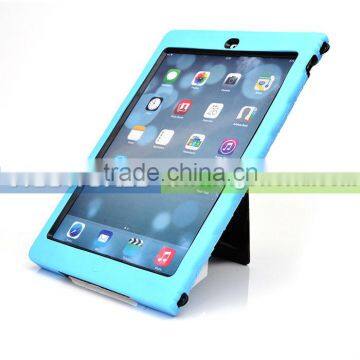 Hot Selling Hybrid Silicon+PC With Built-in Kickstand Case Cover For iPad Air