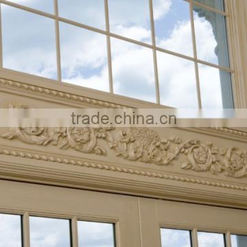 Castle Interior window trim decoration white marble carving moulding